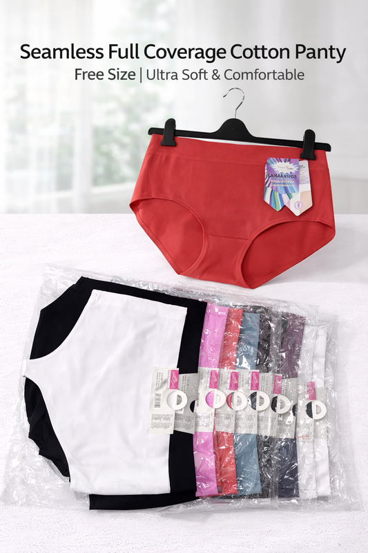 Seamless Full Coverage Cotton Panty – Free Size