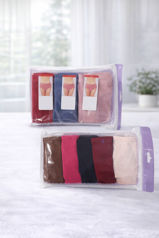 Cotton Panty Pack – 4 Pieces | Soft, Comfortable &amp; Everyday Wear